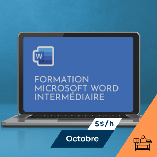 Word niveau 2 Intermédiaire Octobre 2026